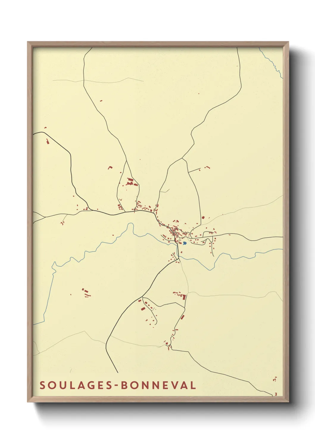 Un poster carteSoulages-Bonneval