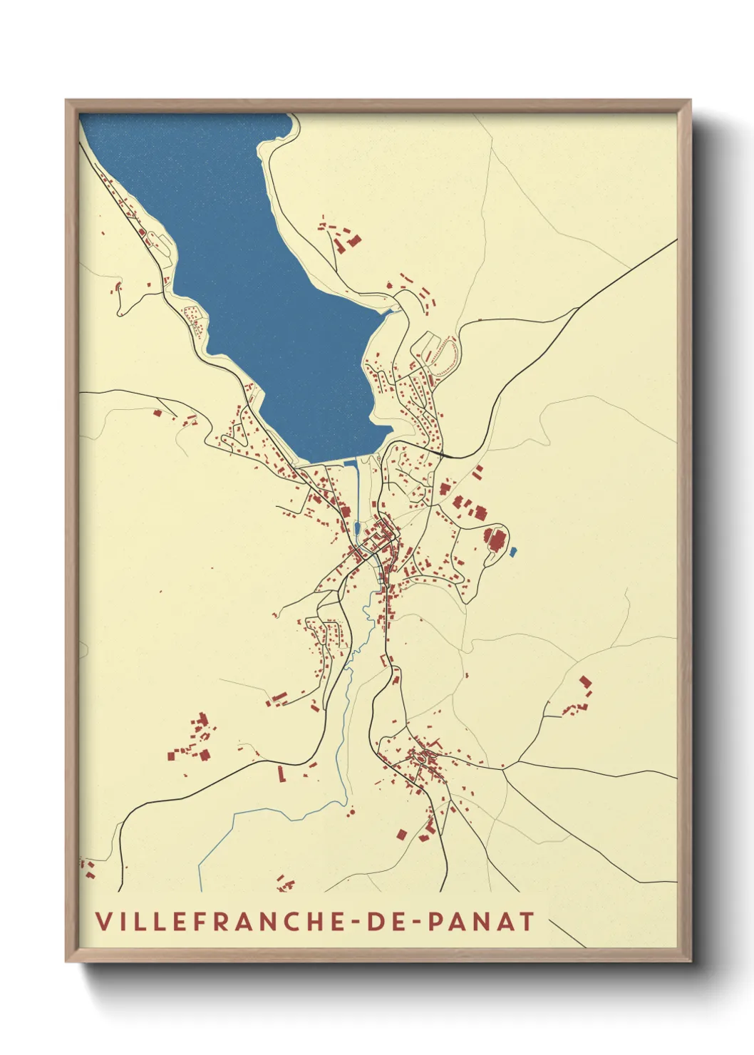 Un poster carteVillefranche-de-Panat