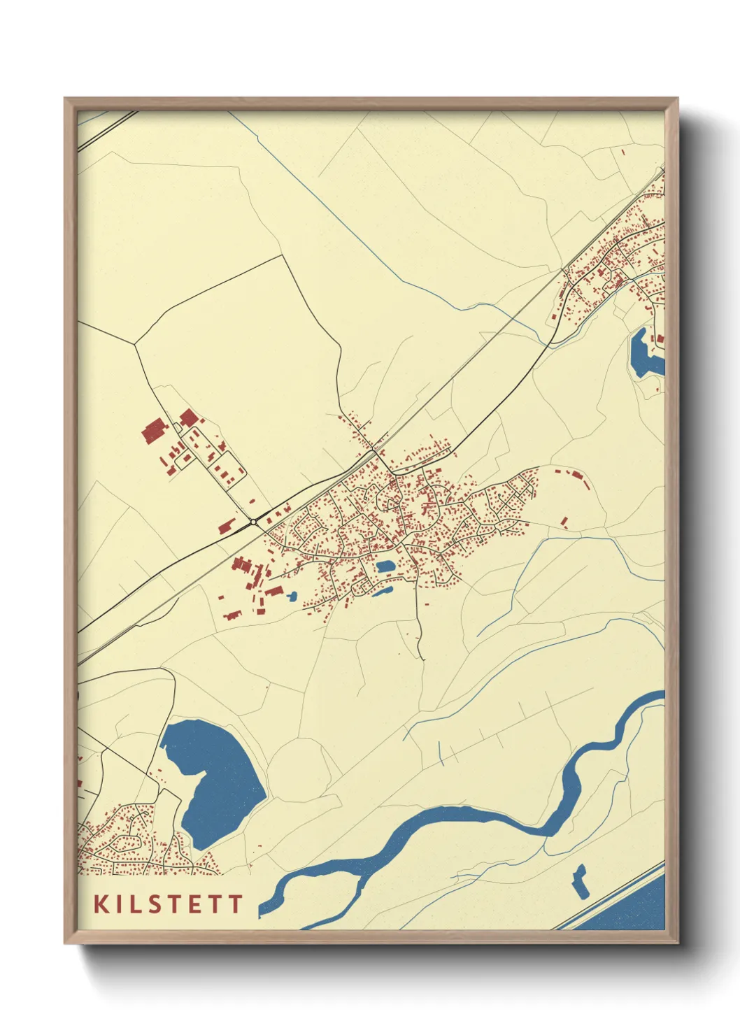 Une affiche de carte sur Kilstett