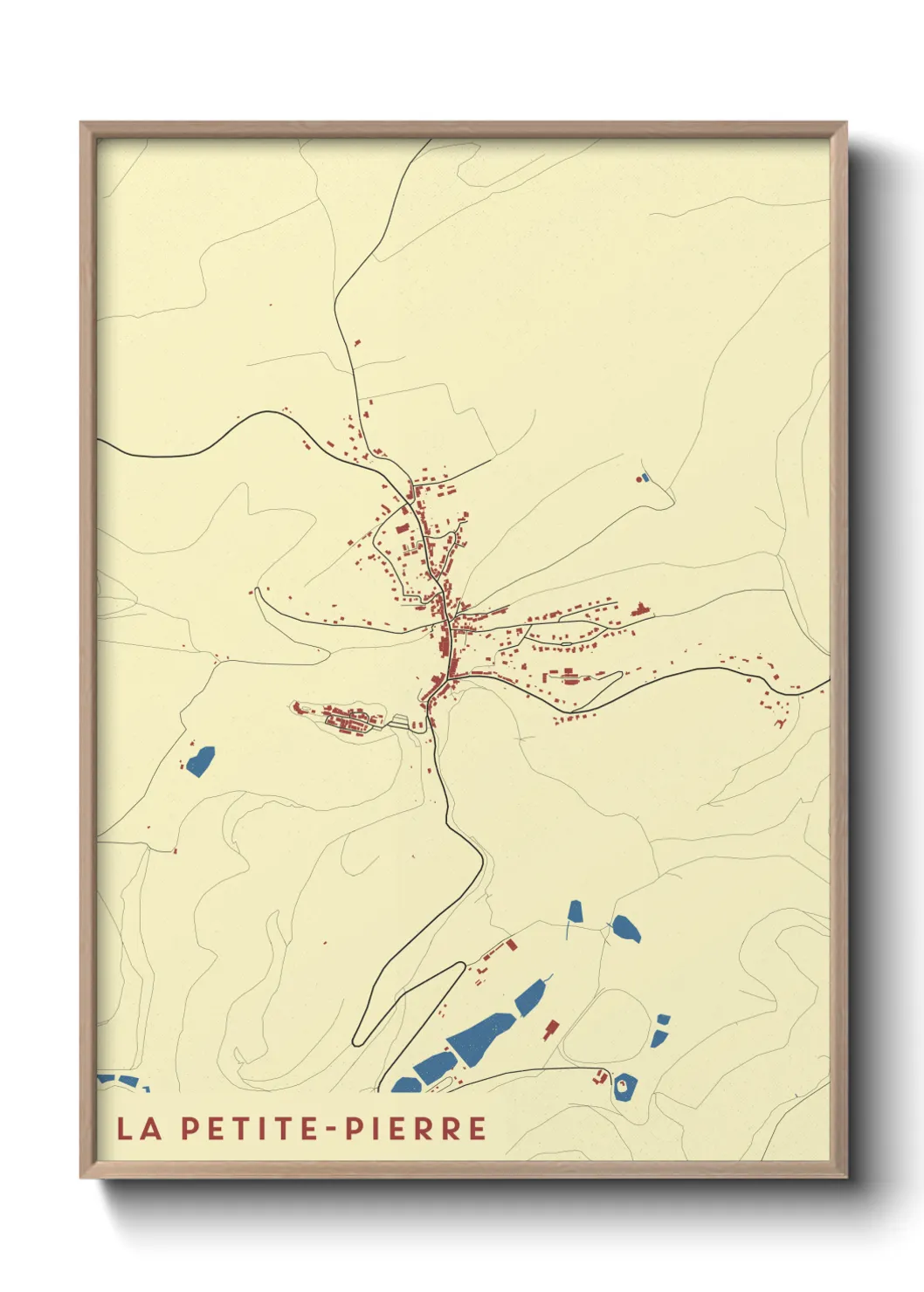 Un poster carteLa Petite-Pierre