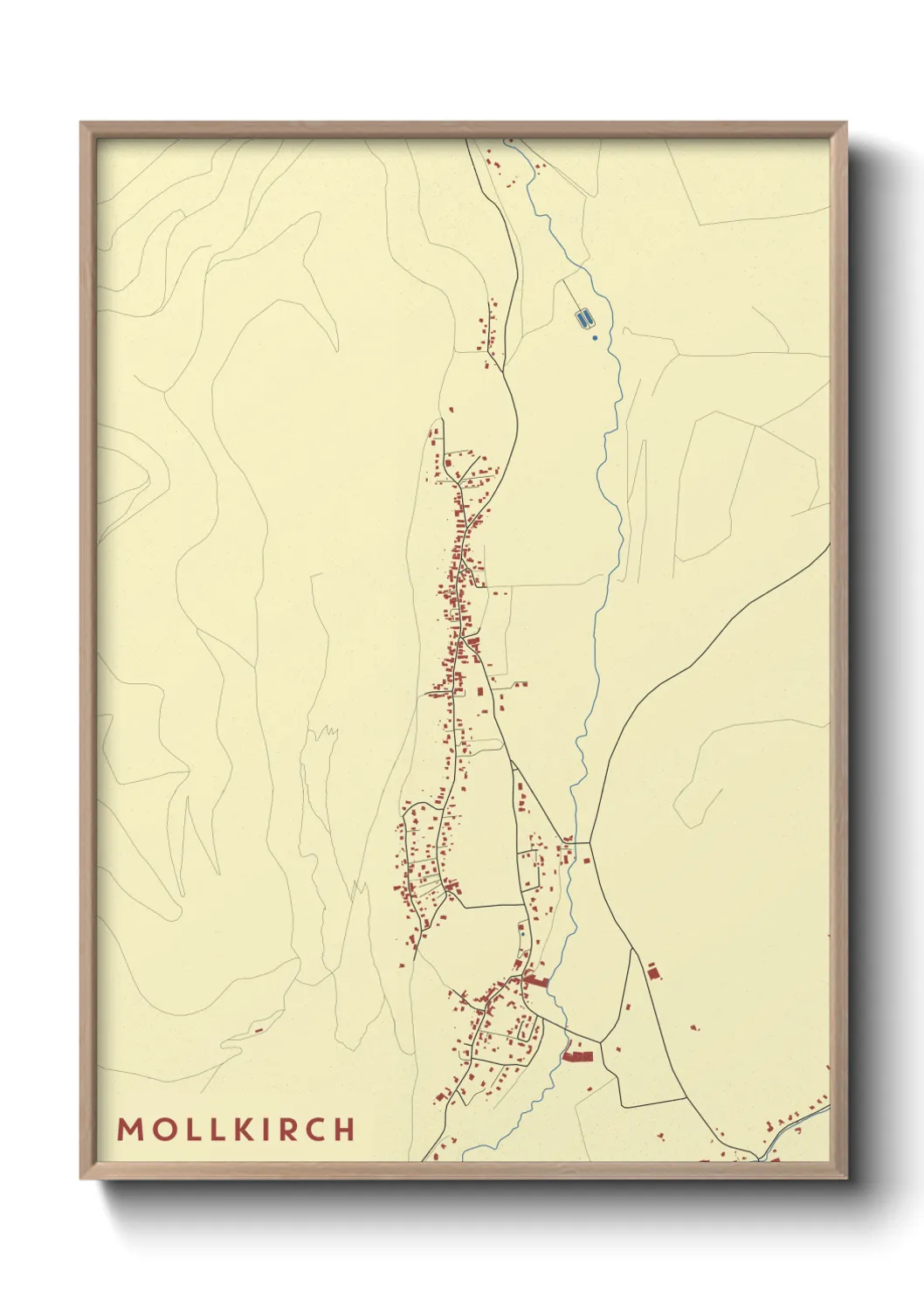 Une affiche de carte sur Mollkirch