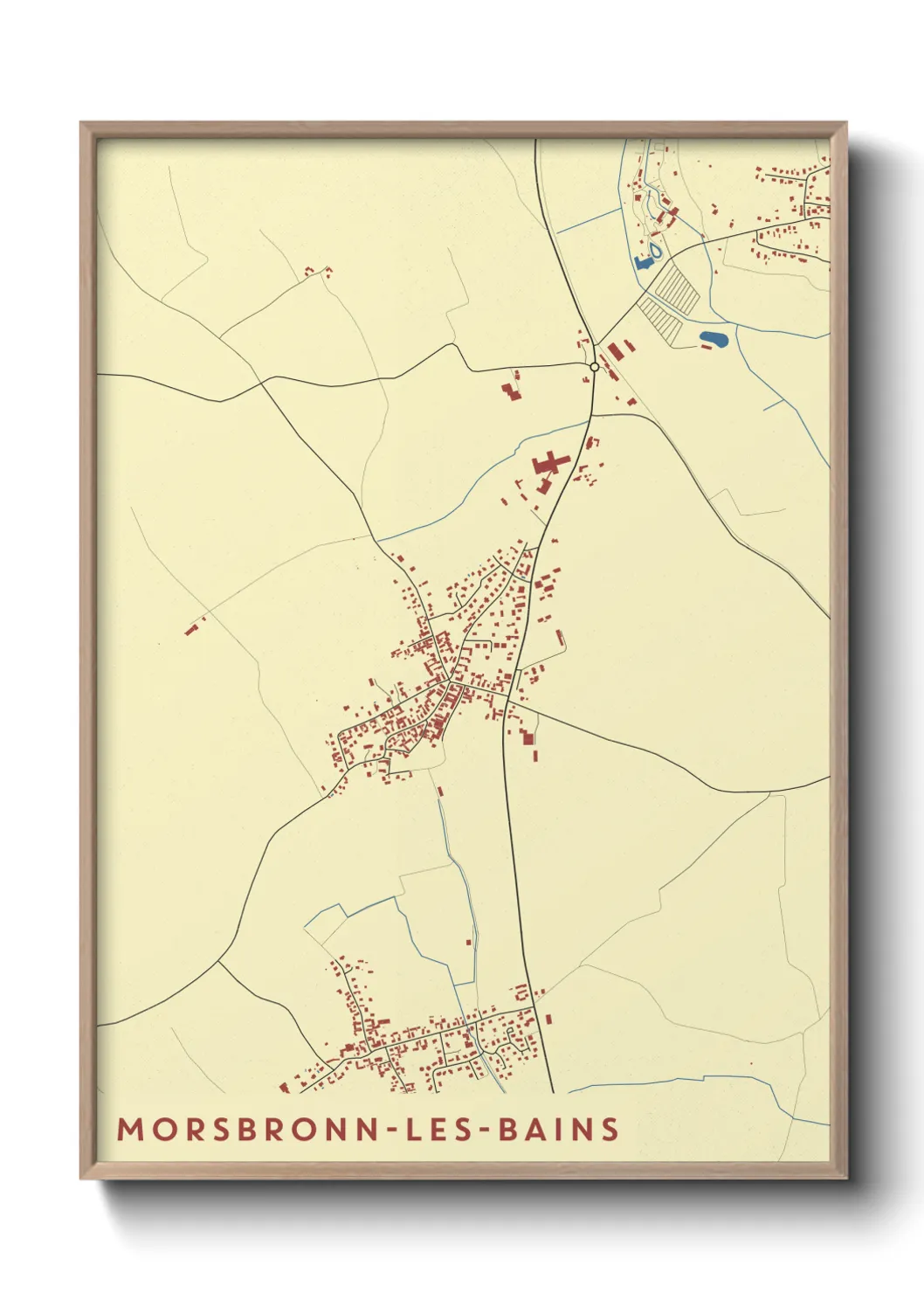Un poster carteMorsbronn-les-Bains