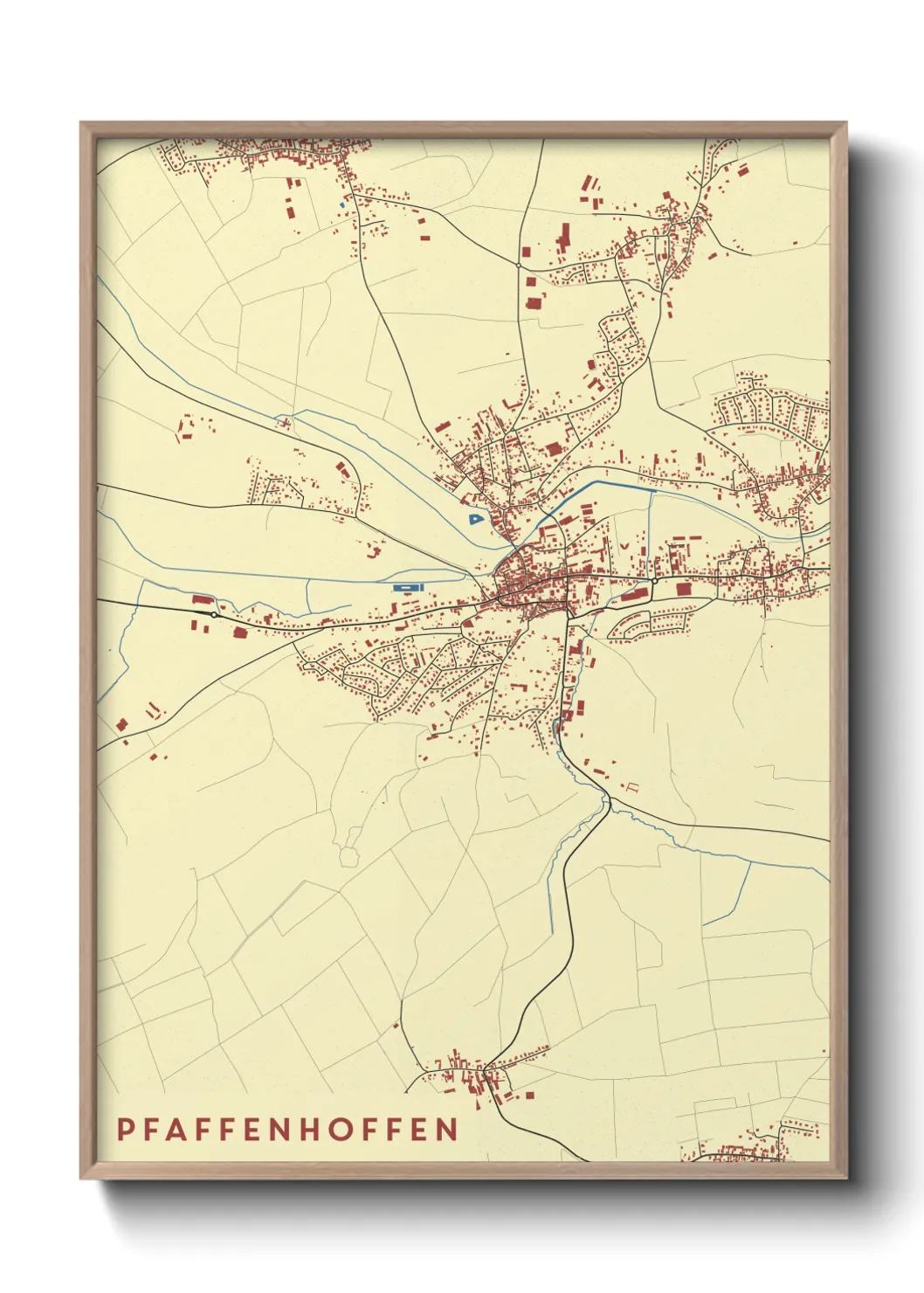 Un poster cartePfaffenhoffen