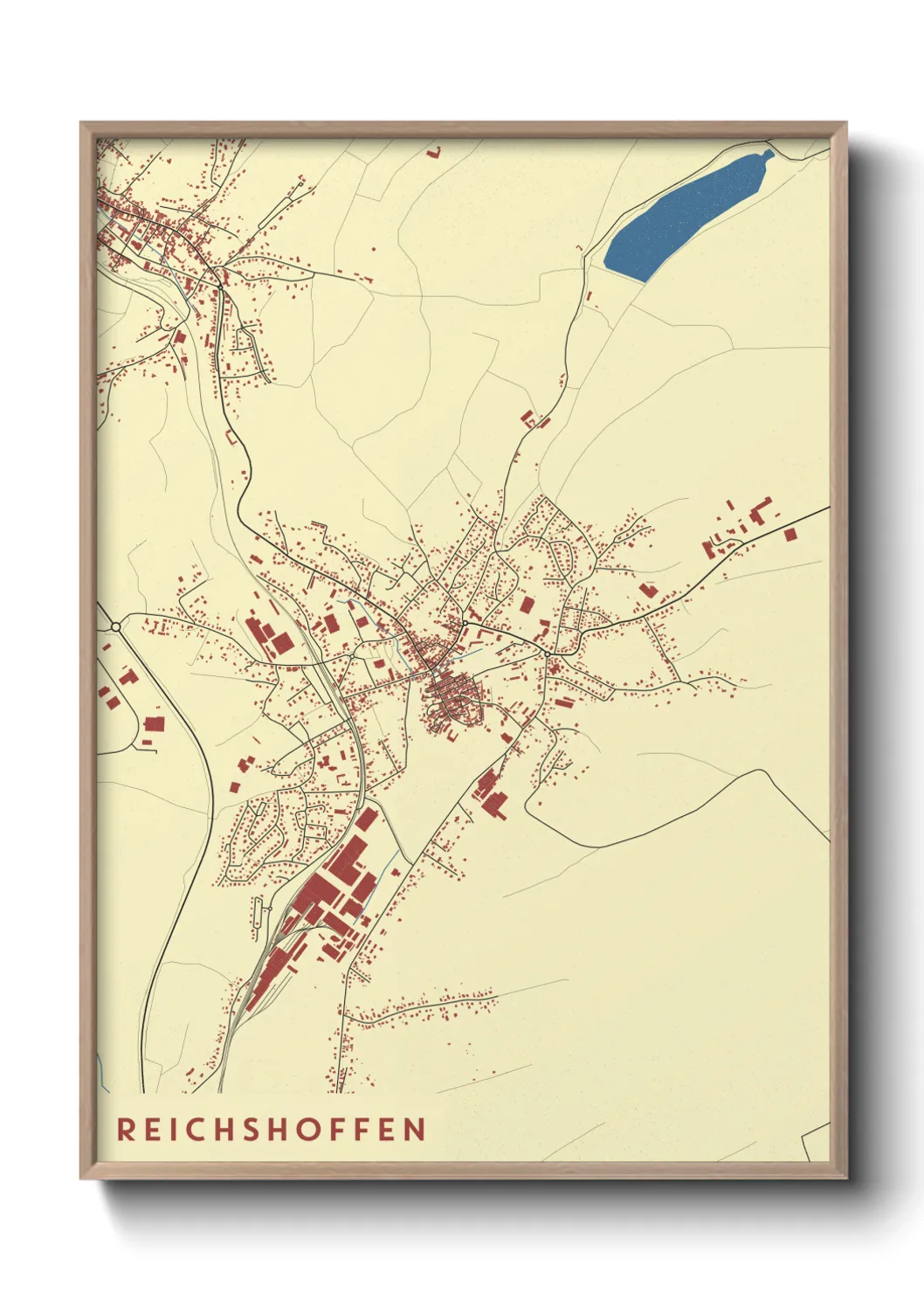 Une affiche de carte sur Reichshoffen