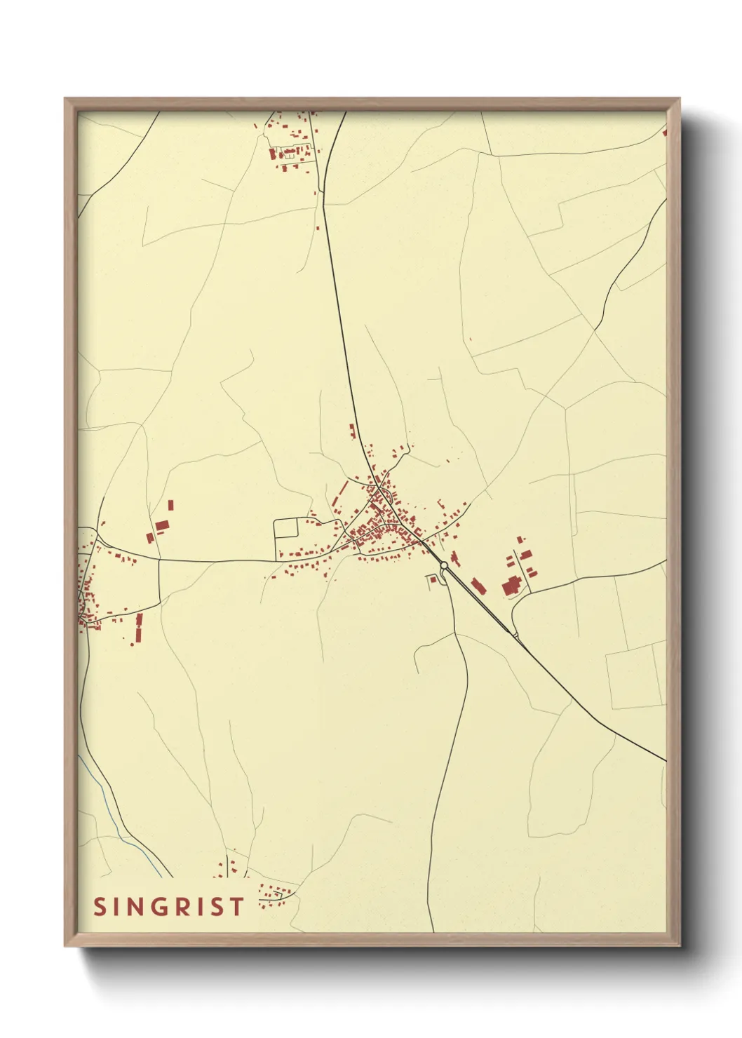 Une affiche de carte sur Singrist