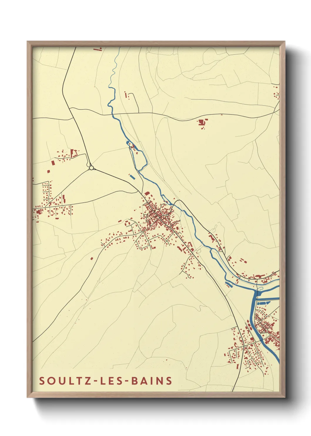 Un poster carteSoultz-les-Bains