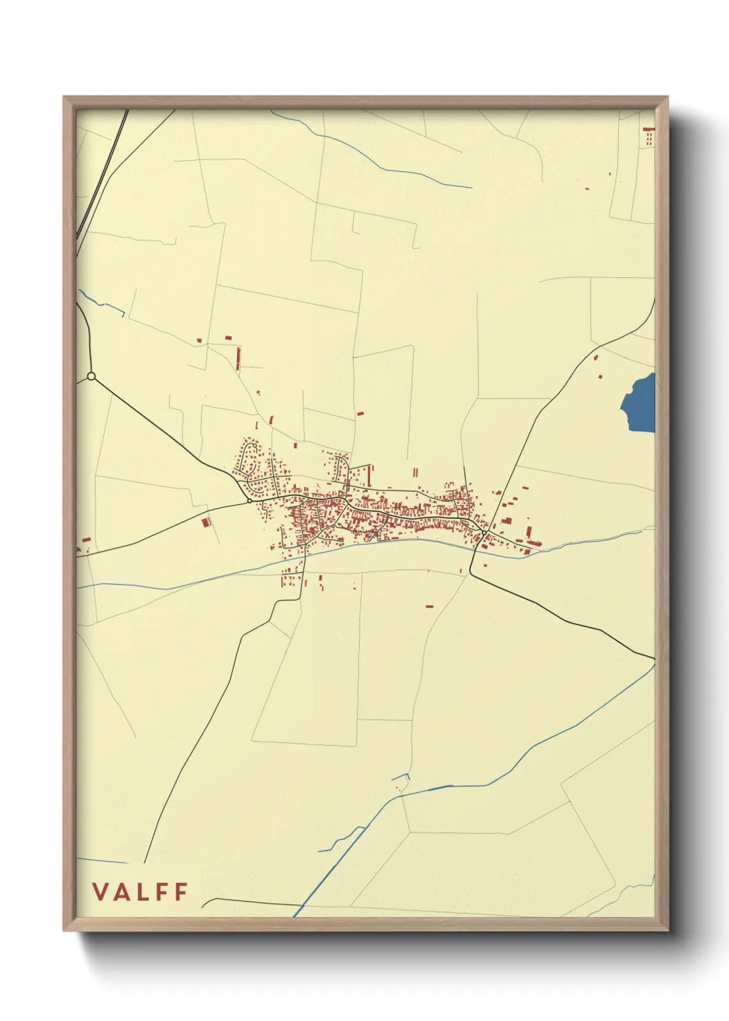 Une affiche de carte sur Valff