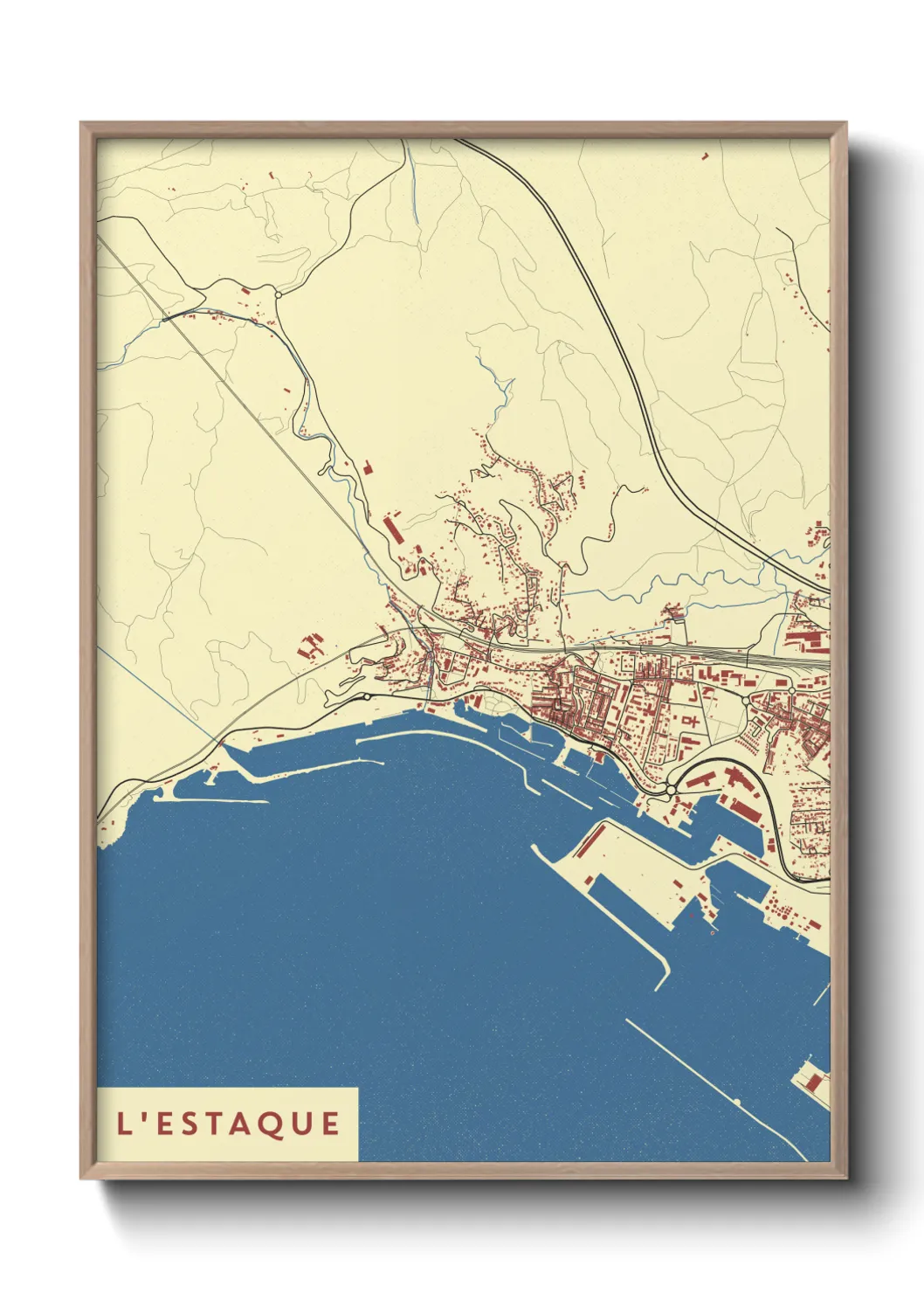 Un poster carteL'Estaque