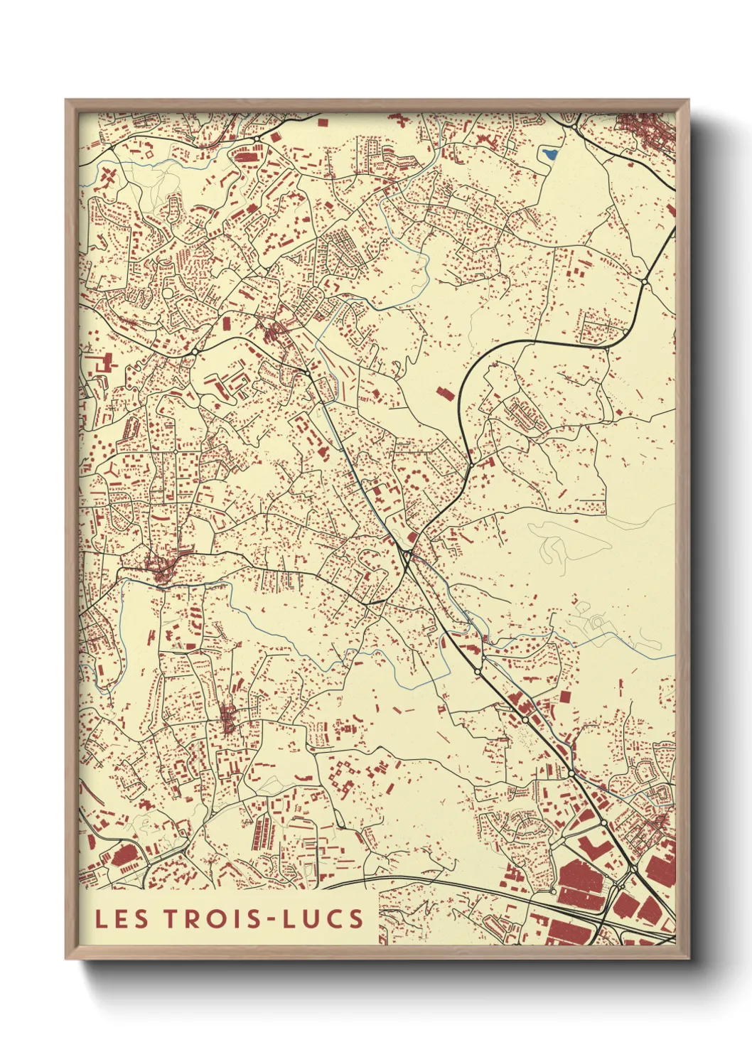 Un poster carteLes Trois-Lucs