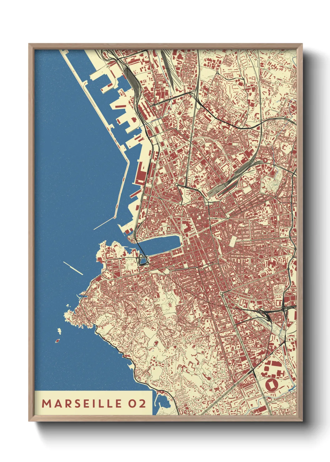 Un poster carteMarseille 02