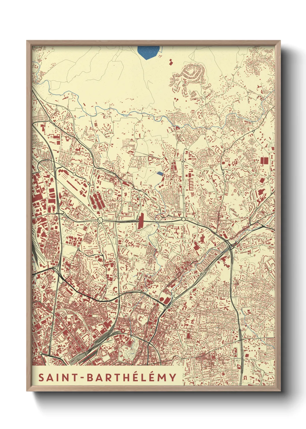 Un poster carteSaint-Barthélémy