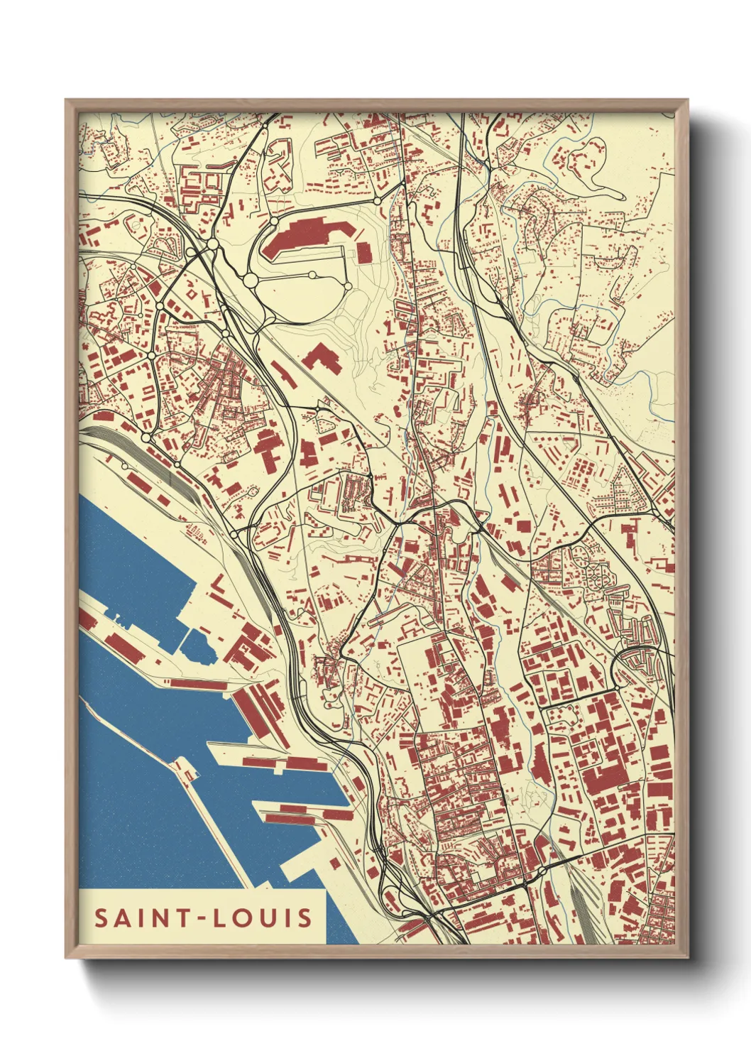 Un poster carteSaint-Louis