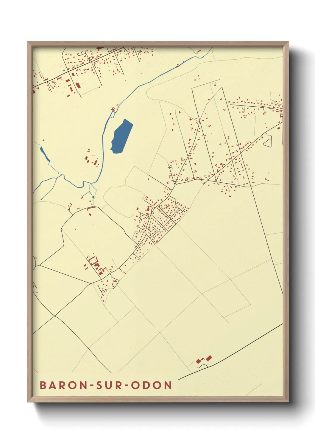 Un poster carteBaron-sur-Odon