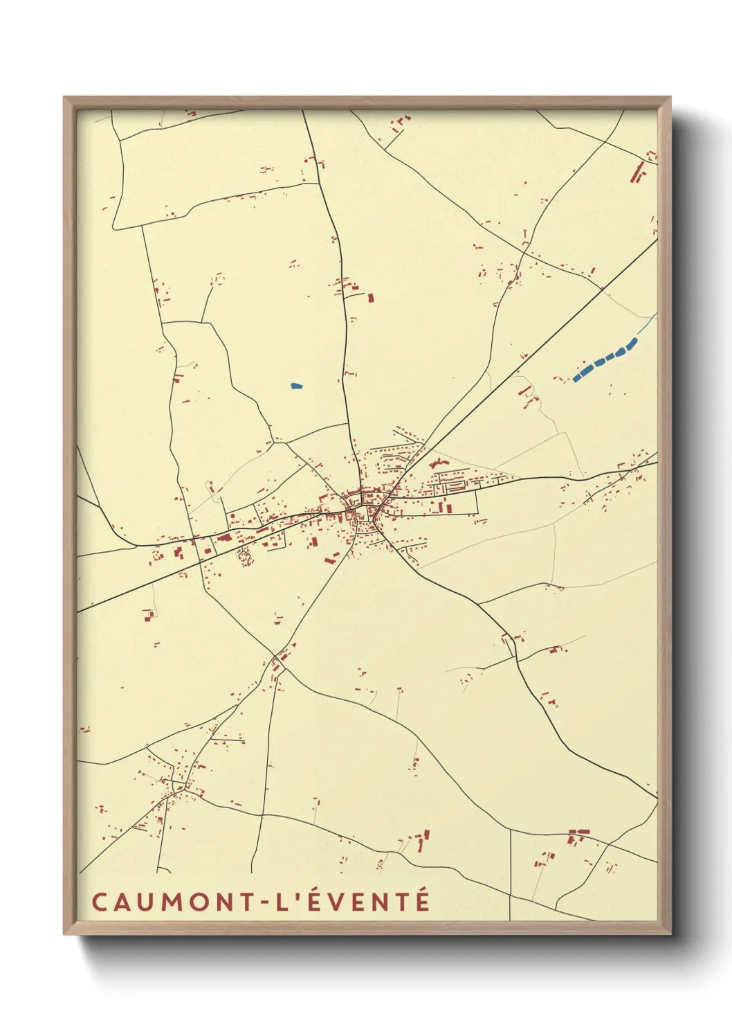 Un poster carteCaumont-l'Éventé