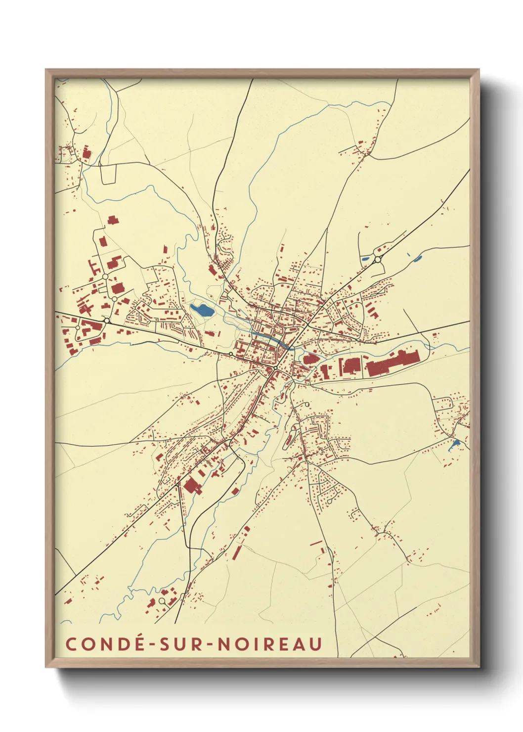 Un poster carteCondé-sur-Noireau