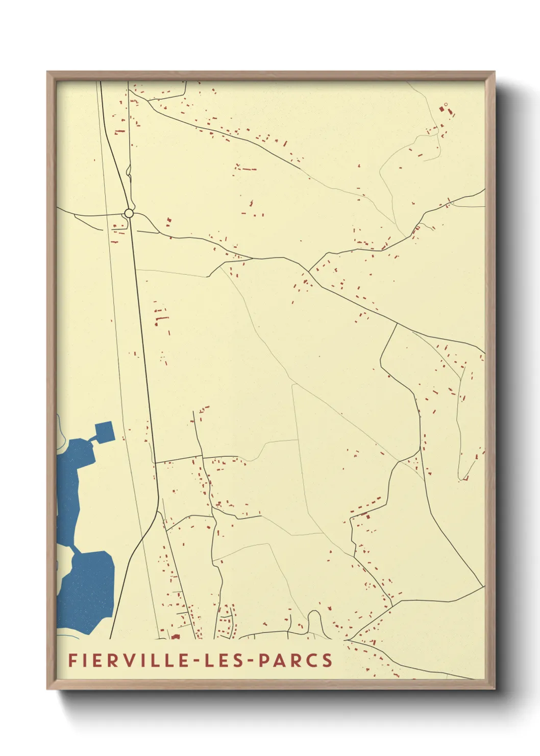 Un poster carteFierville-les-Parcs