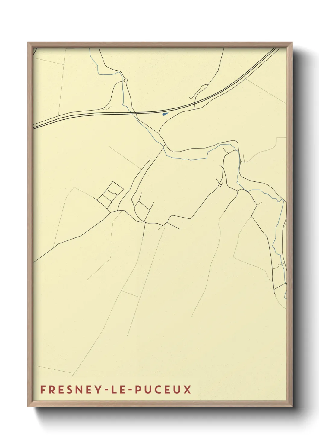 Un poster carteFresney-le-Puceux