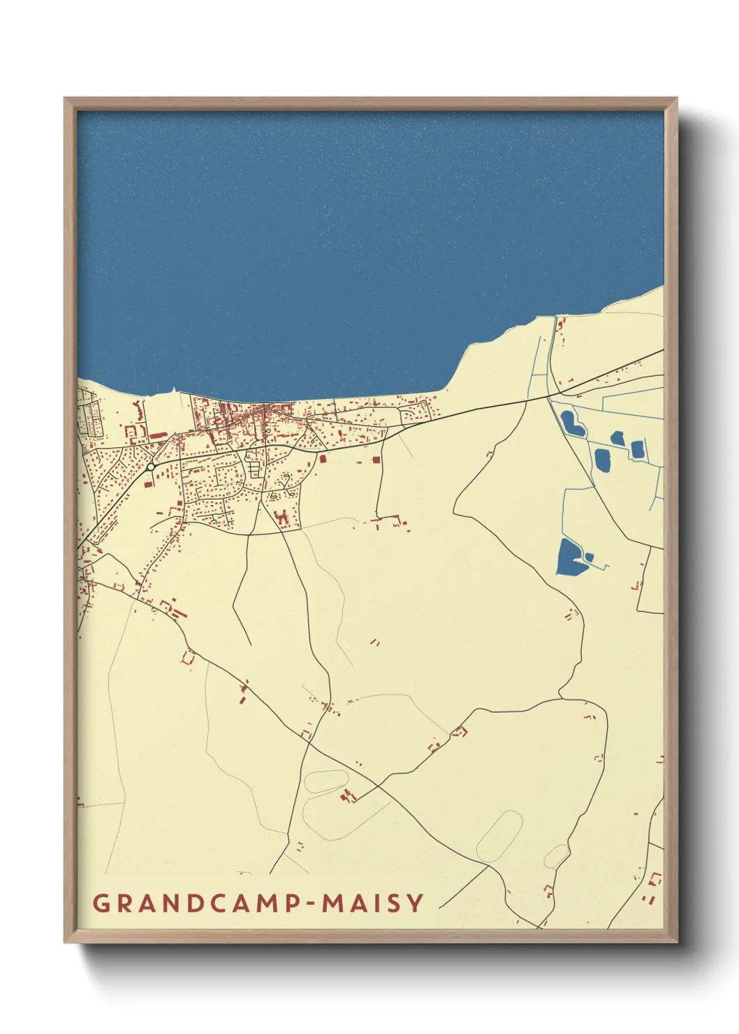Un poster carteGrandcamp-Maisy
