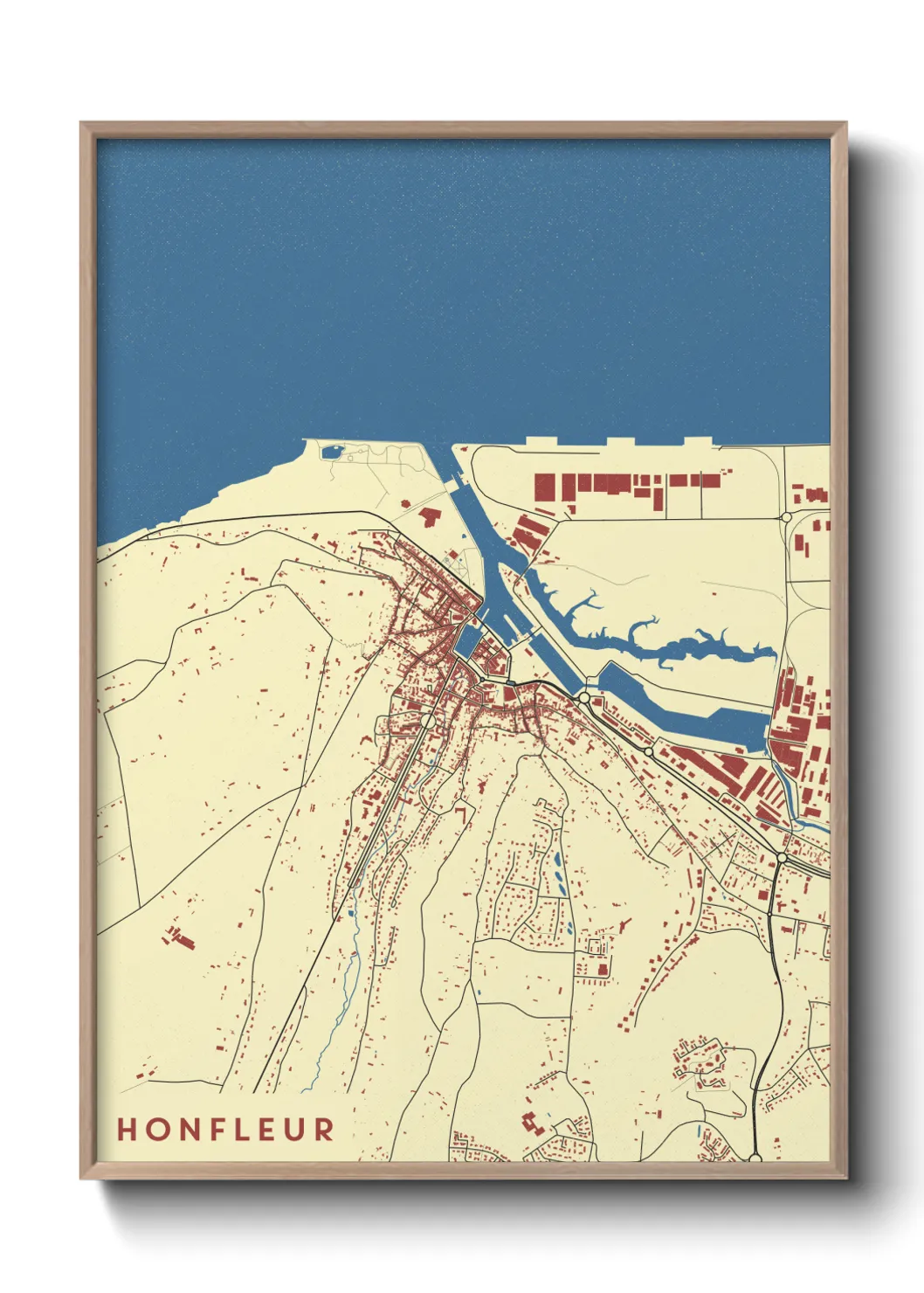 Un poster carteHonfleur