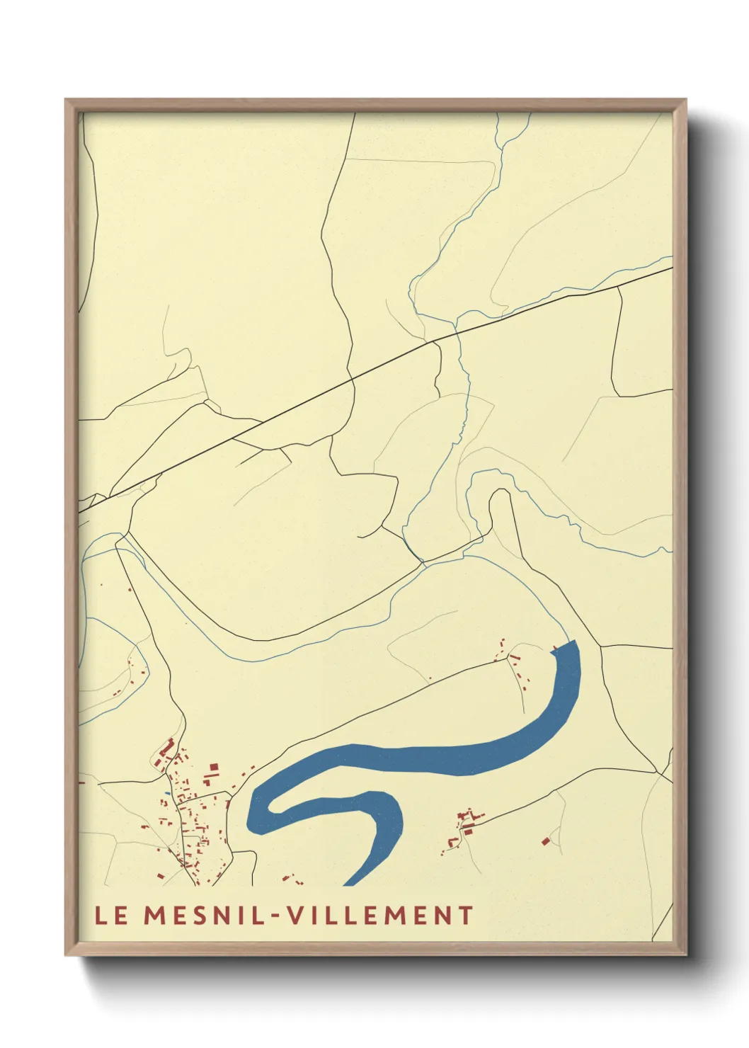 Un poster carteLe Mesnil-Villement