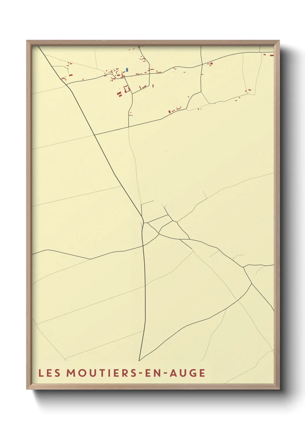 Un poster carteLes Moutiers-en-Auge