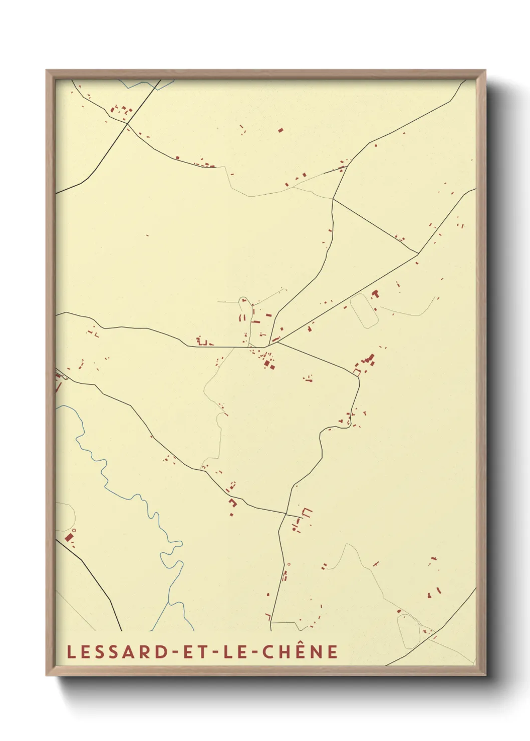 Un poster carteLessard-et-le-Chêne