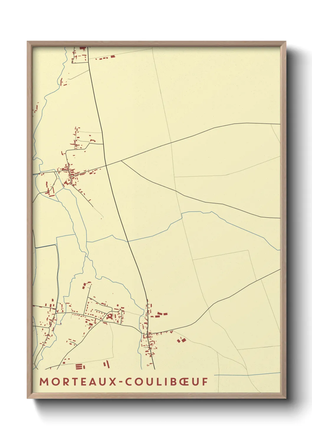 Un poster carteMorteaux-Coulibœuf