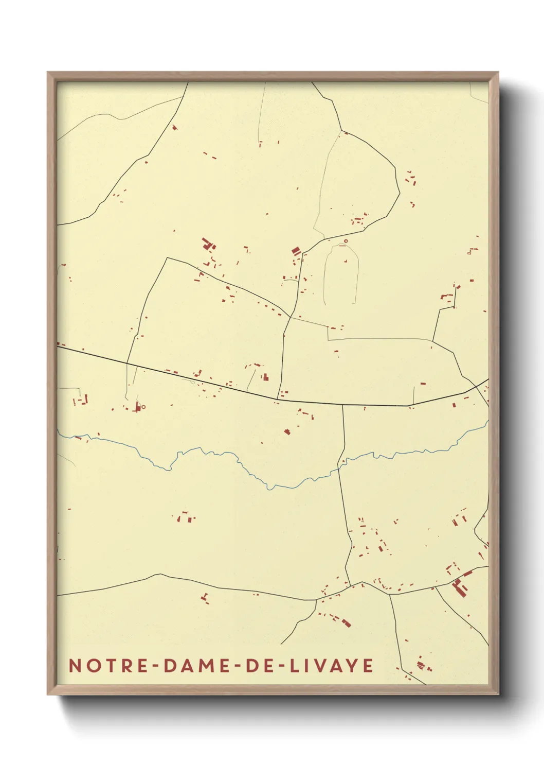 Un poster carteNotre-Dame-de-Livaye