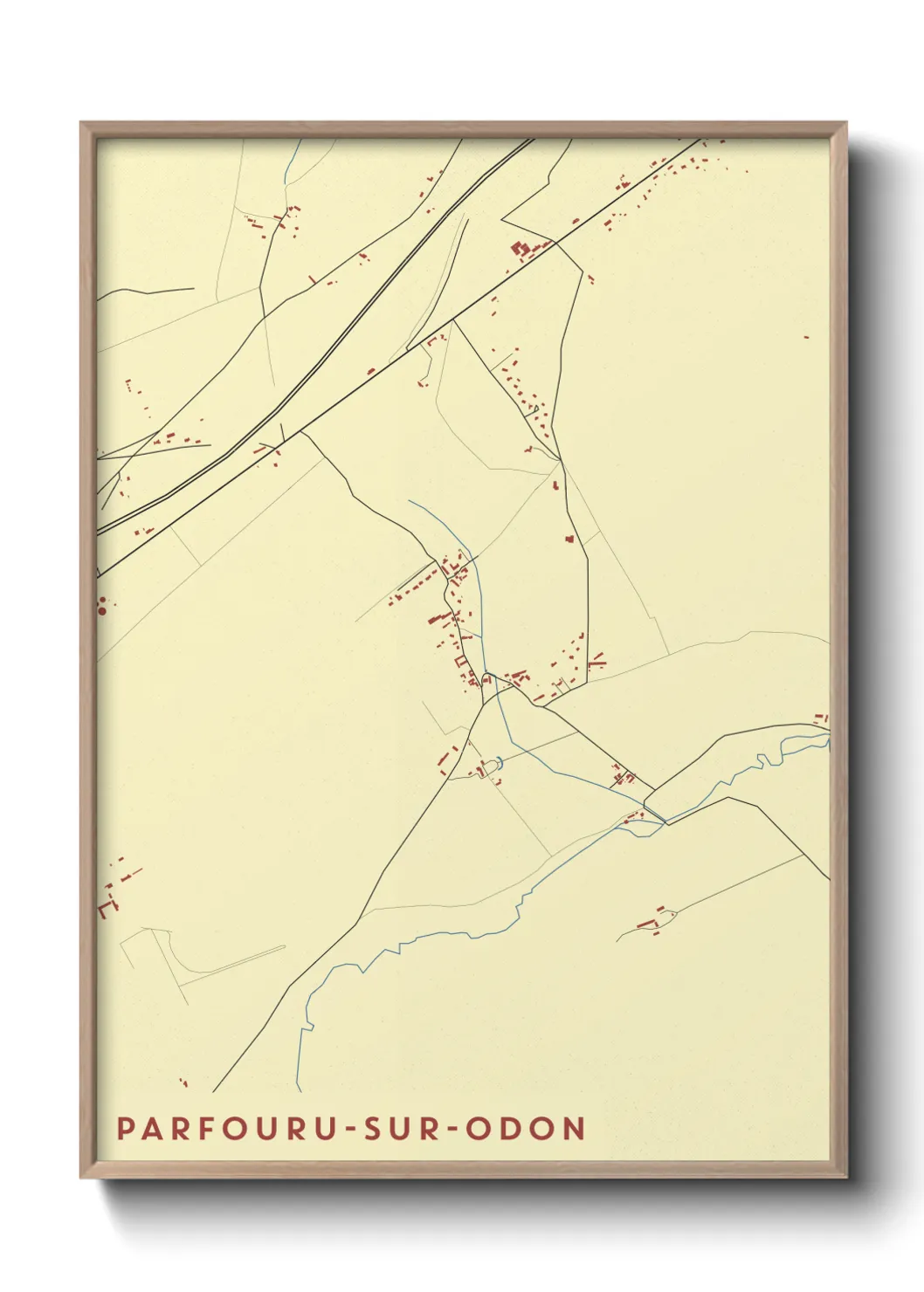 Un poster carteParfouru-sur-Odon