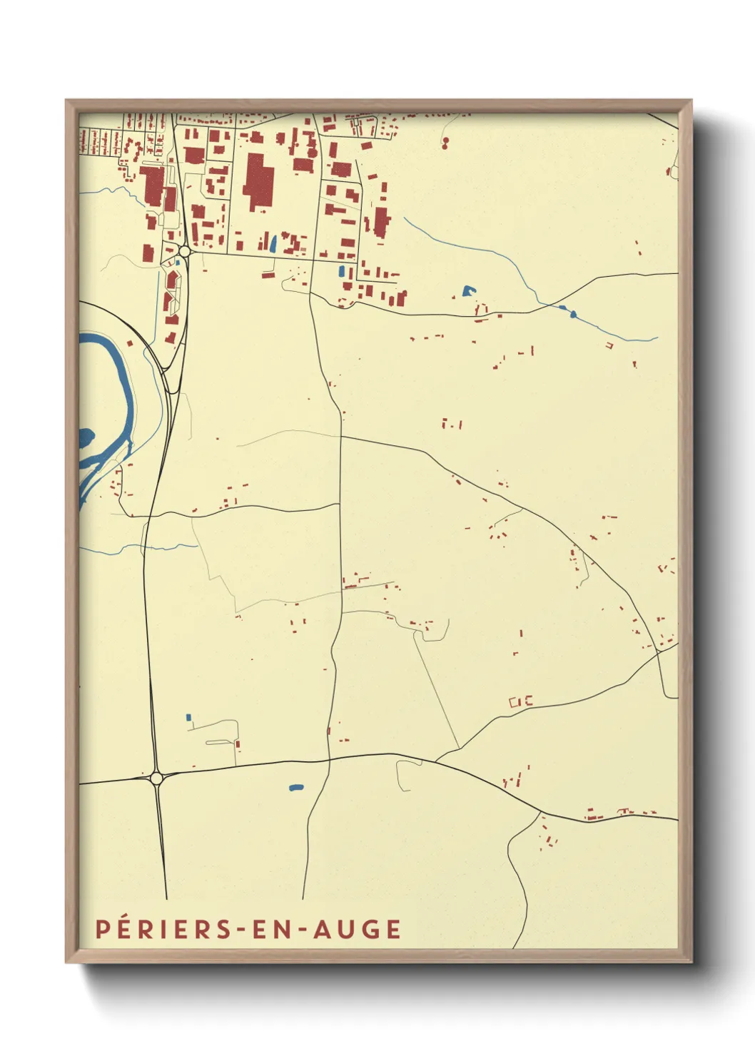 Un poster cartePériers-en-Auge