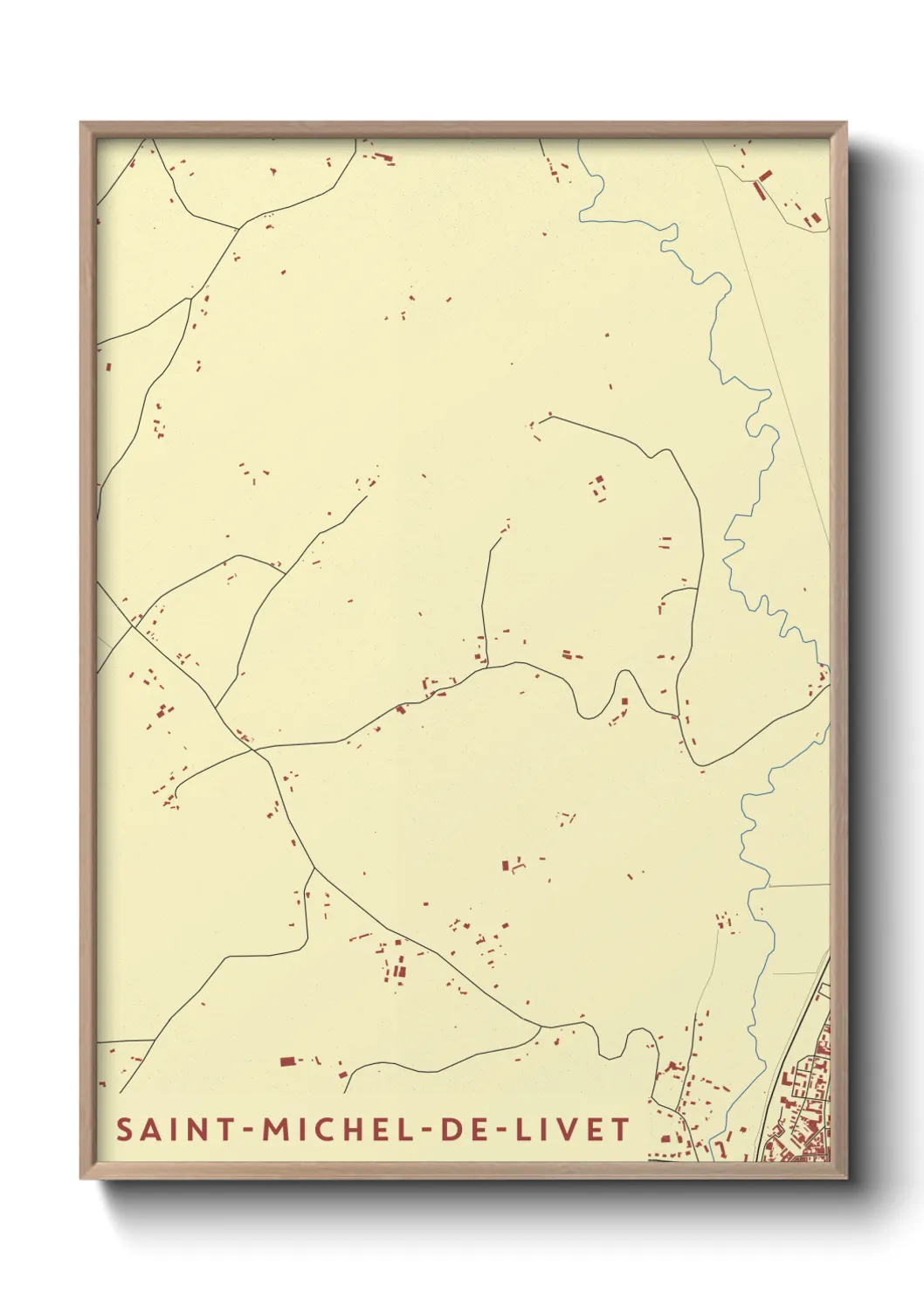 Un poster carteSaint-Michel-de-Livet