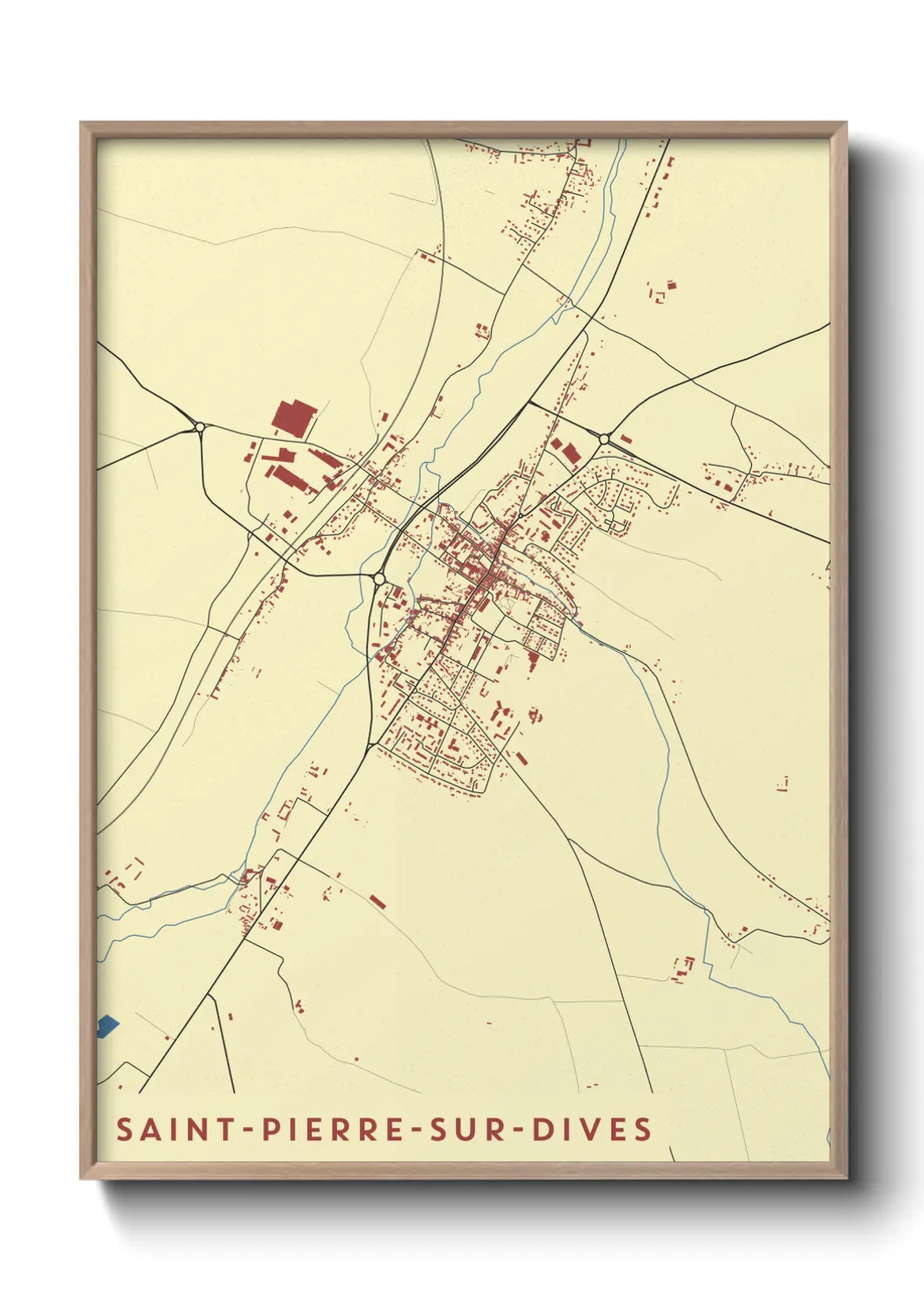 Un poster carteSaint-Pierre-sur-Dives