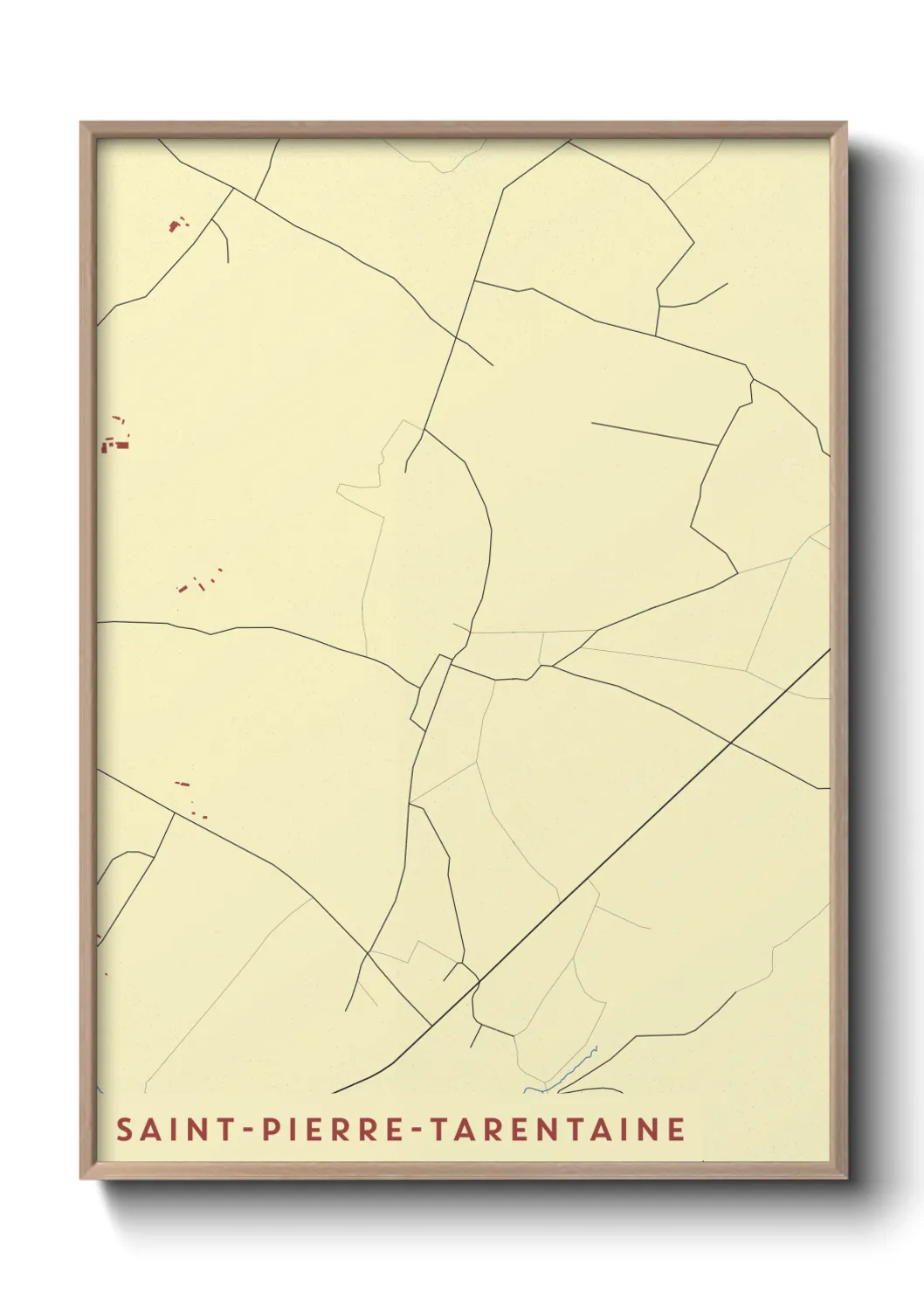 Un poster carteSaint-Pierre-Tarentaine