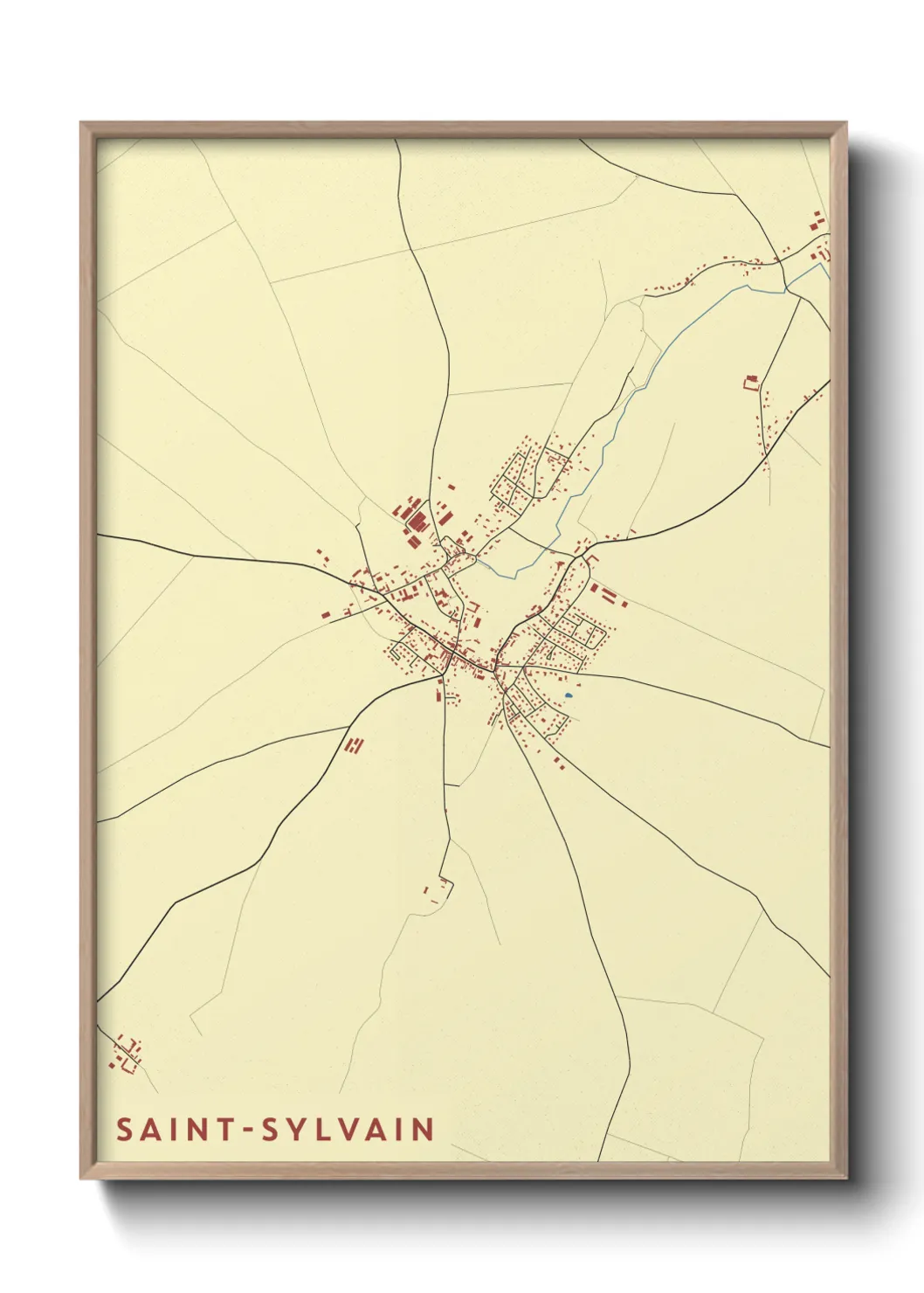Un poster carteSaint-Sylvain