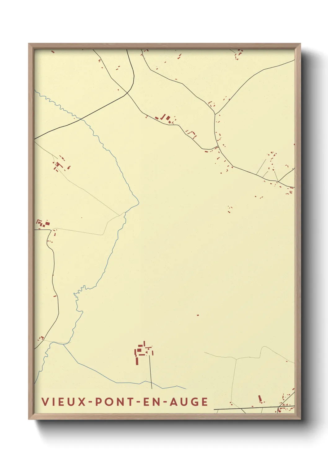Un poster carteVieux-Pont-en-Auge