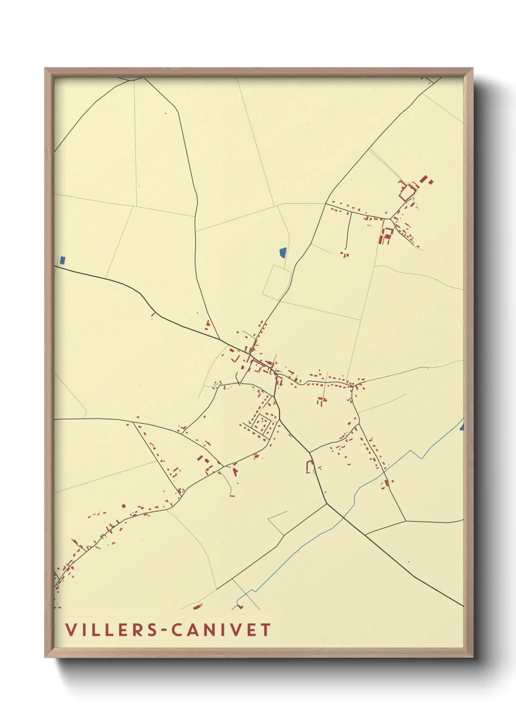 Un poster carteVillers-Canivet