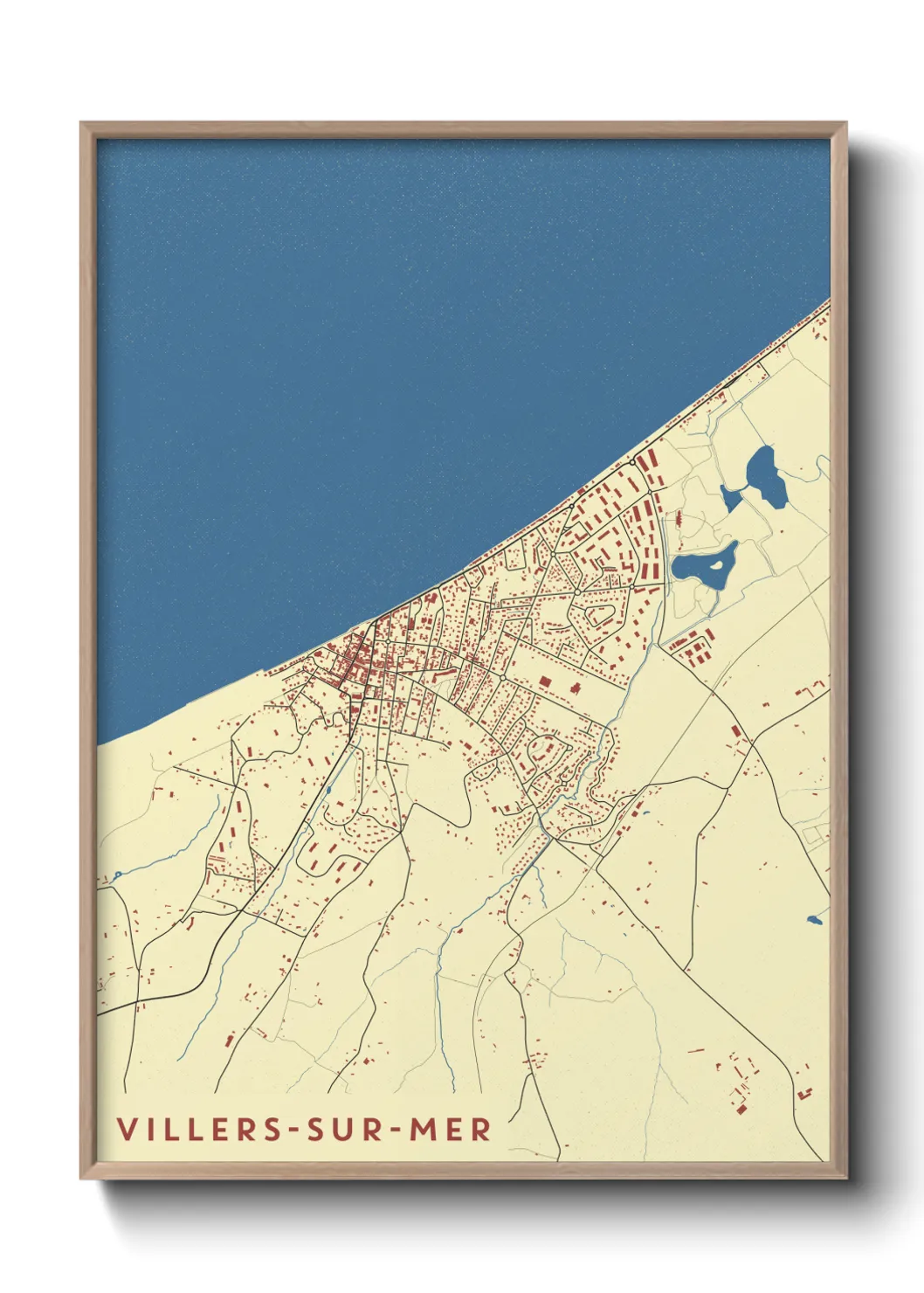 Un poster carteVillers-sur-Mer