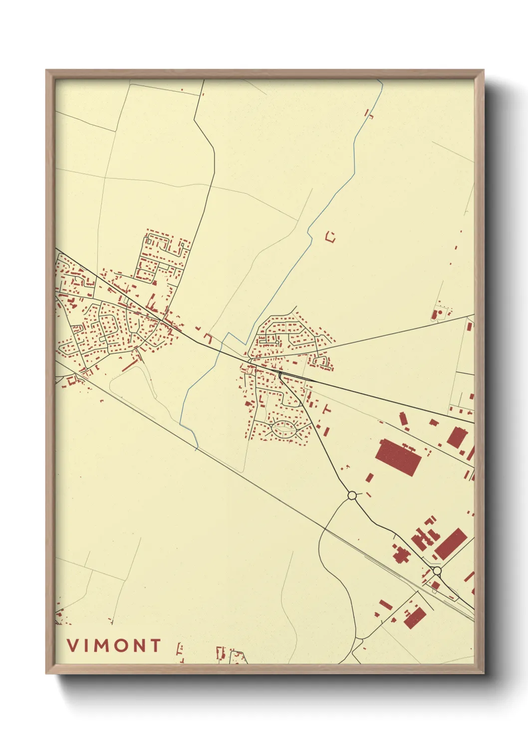Une affiche de carte sur Vimont