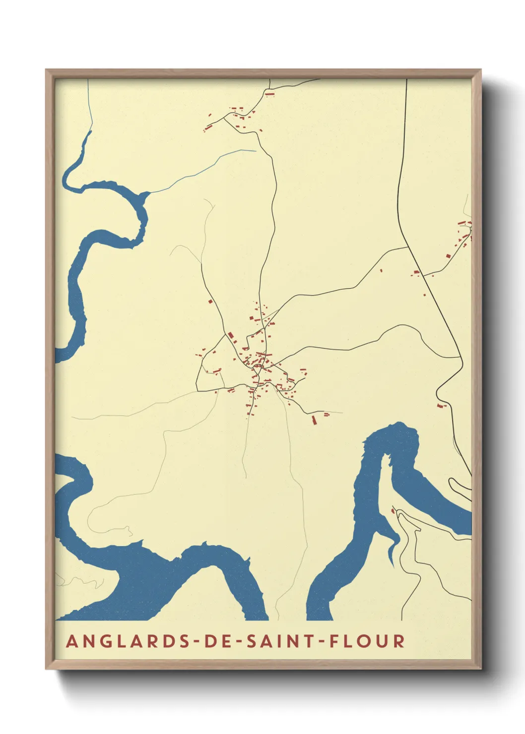 Un poster carteAnglards-de-Saint-Flour