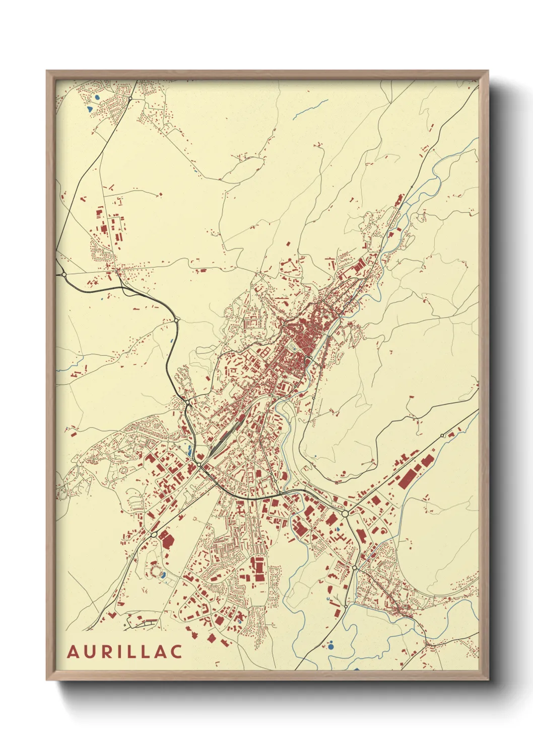 Un poster carteAurillac
