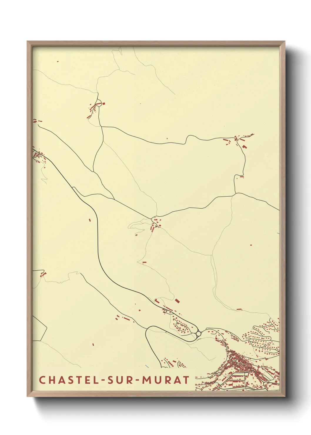 Un poster carteChastel-sur-Murat