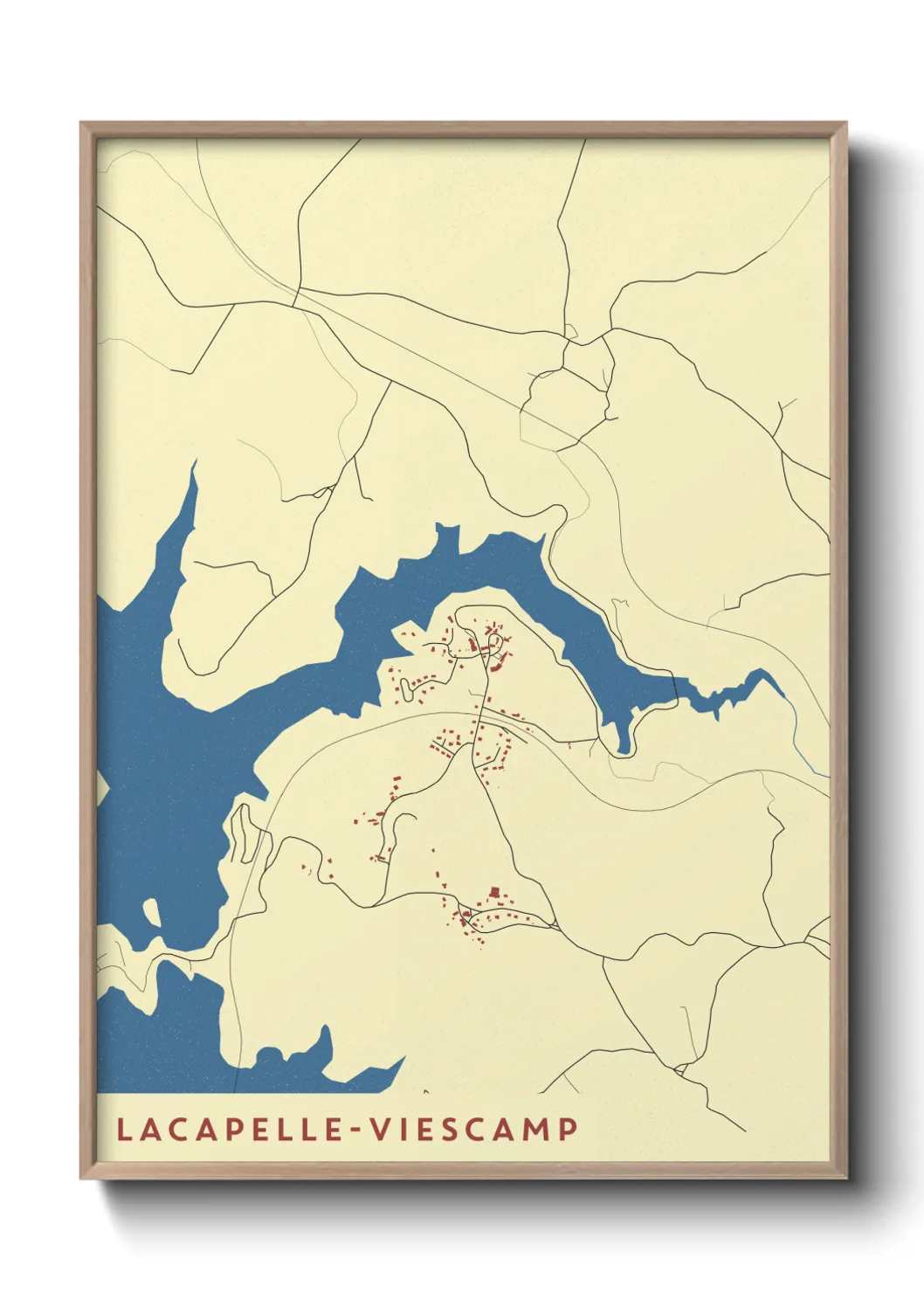 Un poster carteLacapelle-Viescamp