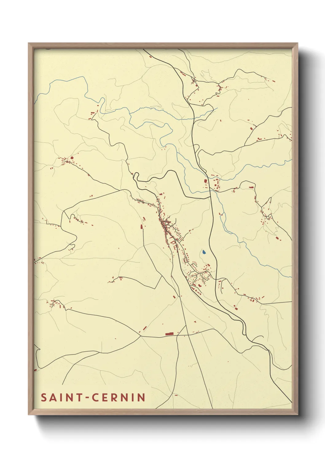 Un poster carteSaint-Cernin