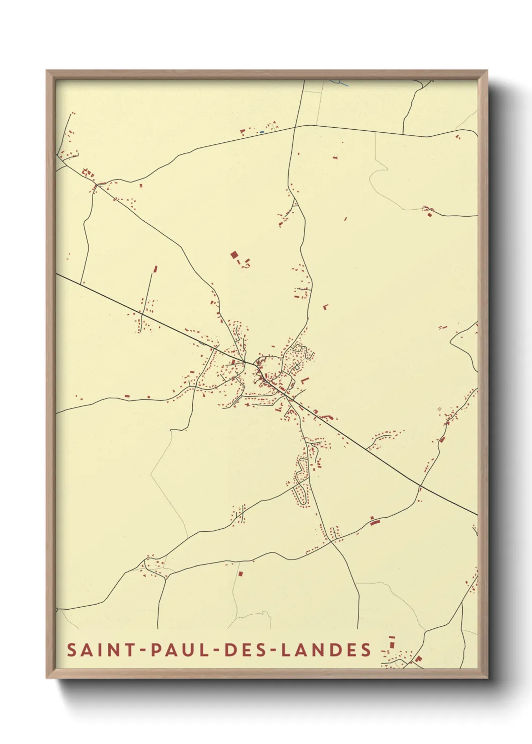 Un poster carteSaint-Paul-des-Landes