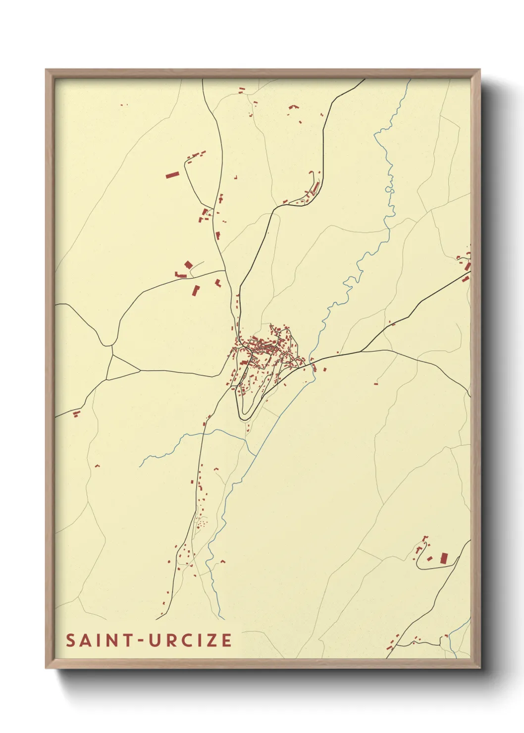 Un poster carteSaint-Urcize
