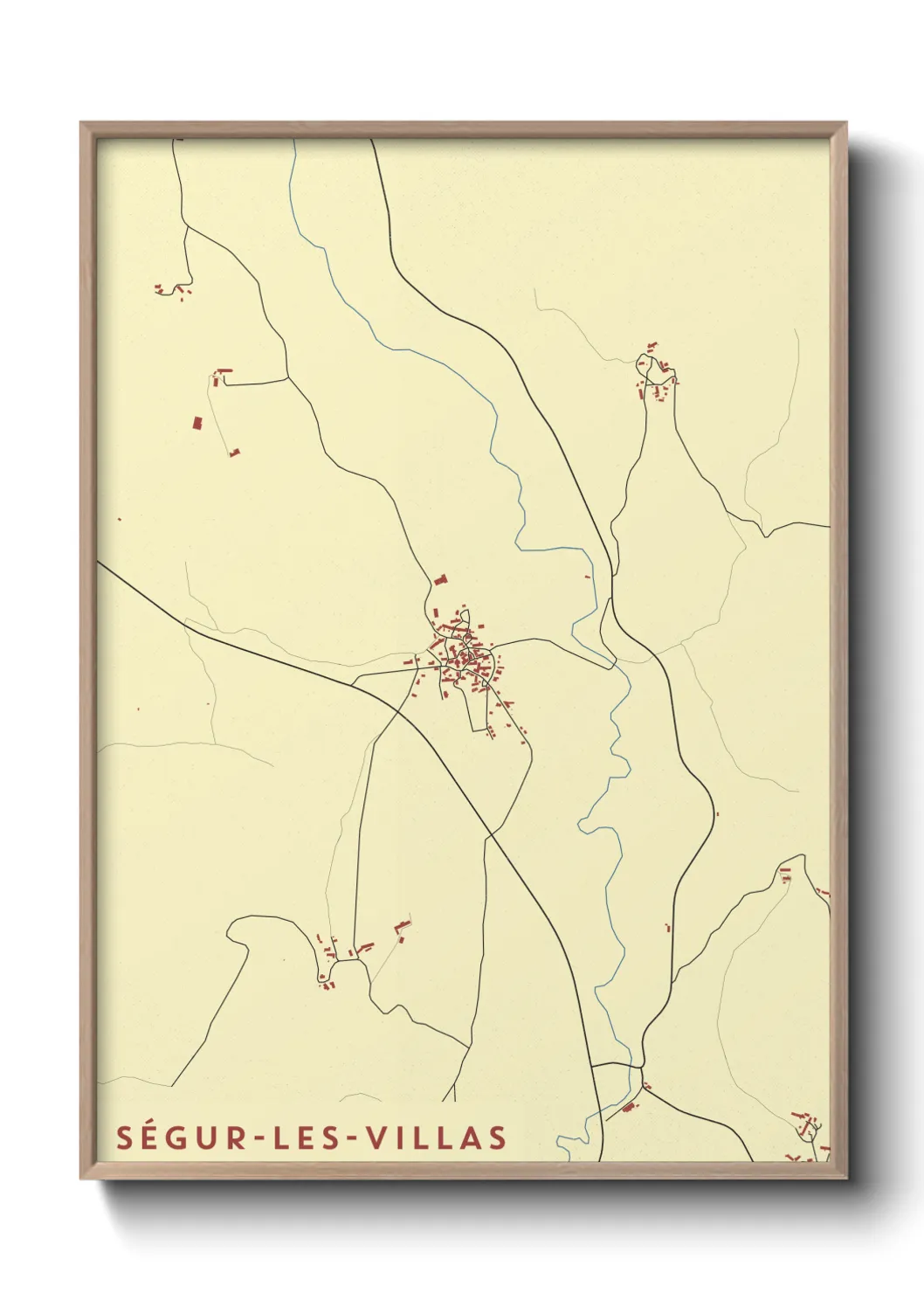 Un poster carteSégur-les-Villas