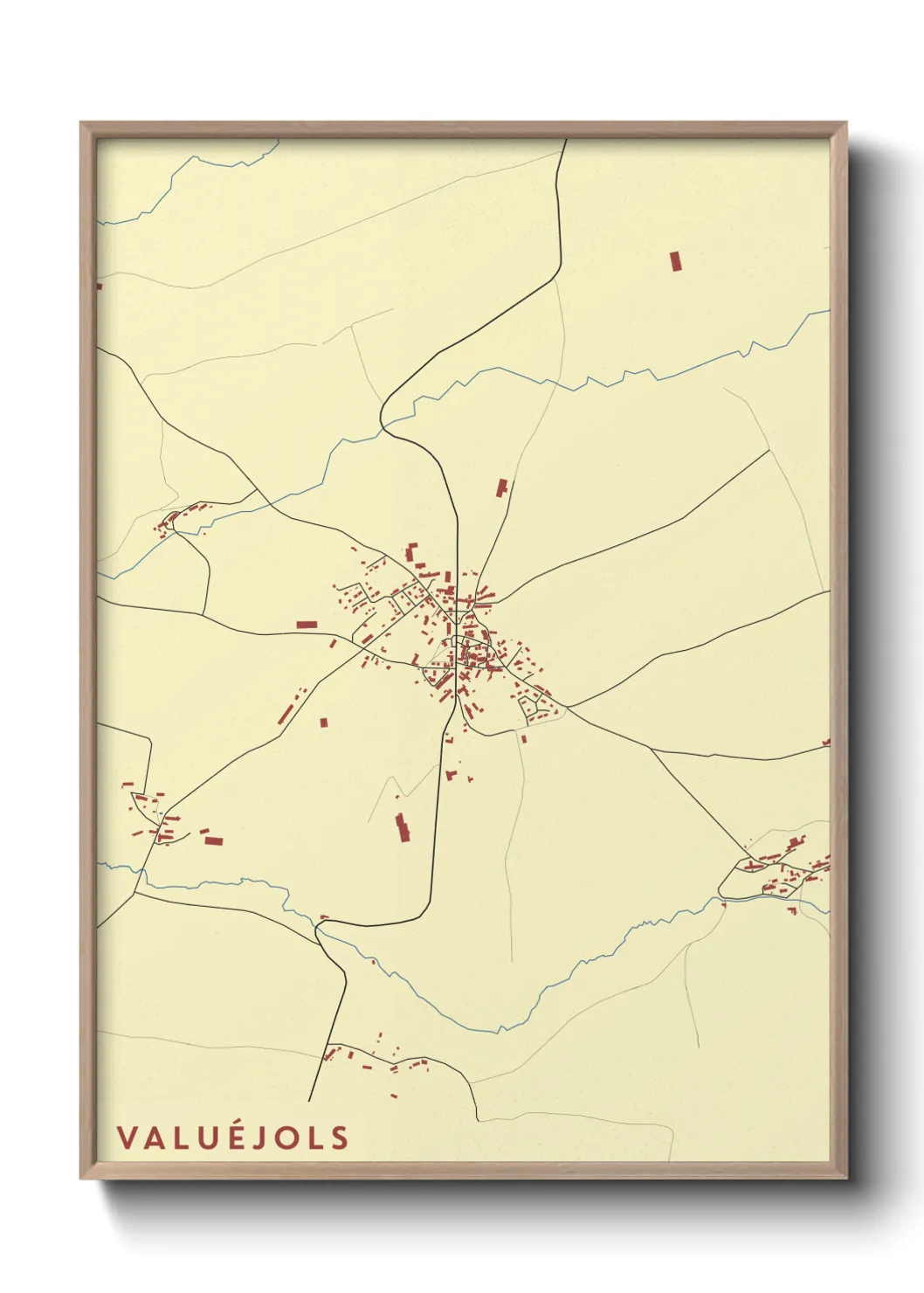 Une affiche de carte sur Valuéjols