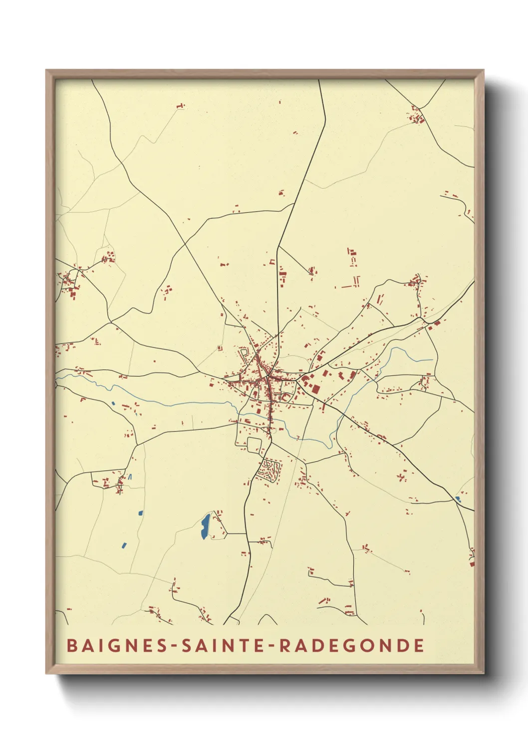 Un poster carteBaignes-Sainte-Radegonde