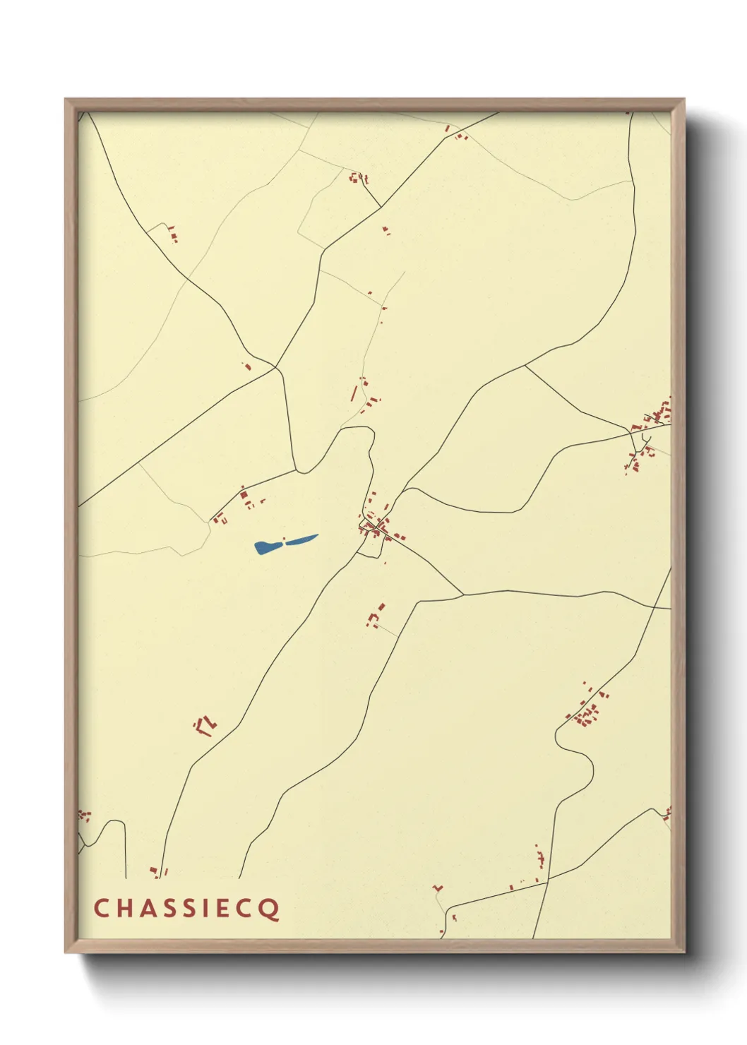 Une affiche de carte sur Chassiecq