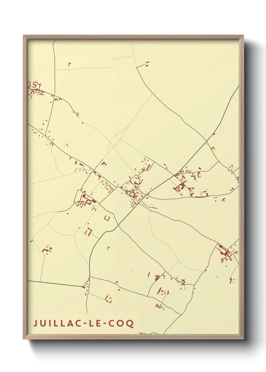 Un poster carteJuillac-le-Coq